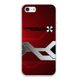 Чехол для iPhone 5/5S матовый с принтом Umbrella Corp. в Санкт-Петербурге, Силикон | Область печати: задняя сторона чехла, без боковых панелей | biohazard | crocodile | fang | game | hand | monster | new umbrella | resident evil | resident evil 7 | resident evil 8 | umbrella | umbrella corp | umbrella corporation | zombie | обитель зла