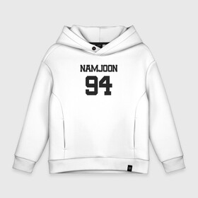 Детское худи Oversize хлопок с принтом BTS   Namjoon (RM) 94 в Санкт-Петербурге, френч-терри — 70% хлопок, 30% полиэстер. Мягкий теплый начес внутри —100% хлопок | боковые карманы, эластичные манжеты и нижняя кромка, капюшон на магнитной кнопке | boysband | bts | bts rm | k pop | korea | korean | music | namjoon | namjoon 94 | rap monster | бтс | бтс рм | к поп | кей поп | корейская | корейский | корея | кпоп | музыка | намджун | намжун | рэп монстр