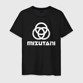 Мужская футболка хлопок с принтом MIZUTANI Cyberpunk 2077 в Санкт-Петербурге, 100% хлопок | прямой крой, круглый вырез горловины, длина до линии бедер, слегка спущенное плечо. | cyberpunk 2077 | hacker | maelstrom | militech | quadra | samurai | sci fi | technology | trauma team | v | будущее | игра | иероглифы | киану ривз | кибер | киберпанк | киборг | киборги | корпорация | лого | милитек | панк | роботы | самурай | т