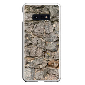 Чехол для Samsung S10E с принтом Сломанная стена в Санкт-Петербурге, Силикон | Область печати: задняя сторона чехла, без боковых панелей | абстракция | камни | стена | текстура | фон