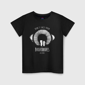 Детская футболка хлопок с принтом LITTLE NIGHTMARES 2 в Санкт-Петербурге, 100% хлопок | круглый вырез горловины, полуприлегающий силуэт, длина до линии бедер | little nightmares | little nightmares 2 | mono | six | игры | комиксы | моно | шестая
