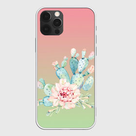 Чехол для iPhone 12 Pro Max с принтом суккулент градиент в Санкт-Петербурге, Силикон |  | акварель | акварельный | весна | кактус | мило | природа | растение | рисунок | суккулент | сукулент | цветение | цветок | цветущий | цветы