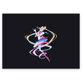 Поздравительная открытка с принтом Sailor Moon Сейлор Мун в Санкт-Петербурге, 100% бумага | плотность бумаги 280 г/м2, матовая, на обратной стороне линовка и место для марки
 | anime | sailor moon | аниме | анимэ | венера | луна | лунная призма | марс | сейлор мун | серебрянное тысячелетие | серенити | сэйлор | усаги цукино | чиби мун | эндимион