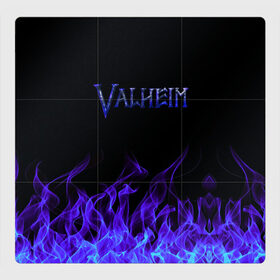 Магнитный плакат 3Х3 с принтом Valheim в Санкт-Петербурге, Полимерный материал с магнитным слоем | 9 деталей размером 9*9 см | 2021 | valheim | валхейм | валхем | велхейм | игра | огонь
