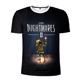 Мужская футболка 3D спортивная с принтом Little Nightmares 2 пламя в Санкт-Петербурге, 100% полиэстер с улучшенными характеристиками | приталенный силуэт, круглая горловина, широкие плечи, сужается к линии бедра | little nightmares | little nightmares 2 | игра | литл нигмарес | литл нигмарес 2 | литл нигхтмарес | литл нигхтмарес 2 | ужас | хоррор