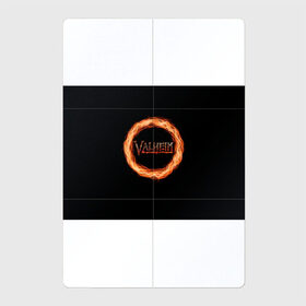 Магнитный плакат 2Х3 с принтом Valheim - огненный круг в Санкт-Петербурге, Полимерный материал с магнитным слоем | 6 деталей размером 9*9 см | valheim | вальхейм | викинги | игра | компьютерный | круг | логотип | минимализм | огненный | огонь | подарок | черный