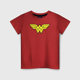 Детская футболка хлопок с принтом Wonder Woman 8 bit в Санкт-Петербурге, 100% хлопок | круглый вырез горловины, полуприлегающий силуэт, длина до линии бедер | Тематика изображения на принте: justice league | vdzabma | wonder woman | лига справедливости | чудо женщина