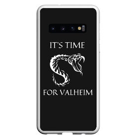 Чехол для Samsung Galaxy S10 с принтом Its time for Valheim в Санкт-Петербурге, Силикон | Область печати: задняя сторона чехла, без боковых панелей | elder | loki | odin | the | thor | valheim | биврёст | валхейм | вальхейм | викинги | всеотец | дракар | древний | древо | ётун | йотун | локи | мира | один | тор | фенир | хель | черный лес | эйктюр