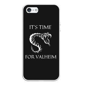 Чехол для iPhone 5/5S матовый с принтом Its time for Valheim в Санкт-Петербурге, Силикон | Область печати: задняя сторона чехла, без боковых панелей | Тематика изображения на принте: elder | loki | odin | the | thor | valheim | биврёст | валхейм | вальхейм | викинги | всеотец | дракар | древний | древо | ётун | йотун | локи | мира | один | тор | фенир | хель | черный лес | эйктюр