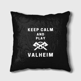 Подушка 3D с принтом Keep calm and play Valheim в Санкт-Петербурге, наволочка – 100% полиэстер, наполнитель – холлофайбер (легкий наполнитель, не вызывает аллергию). | состоит из подушки и наволочки. Наволочка на молнии, легко снимается для стирки | elder | loki | odin | the | thor | valheim | биврёст | валхейм | вальхейм | викинги | всеотец | дракар | древний | древо | ётун | йотун | локи | мира | один | тор | фенир | хель | черный лес | эйктюр