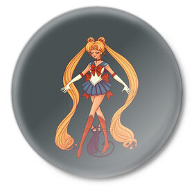 Значок с принтом Sailor Moon Сейлор Мун в Санкт-Петербурге,  металл | круглая форма, металлическая застежка в виде булавки | anime | sailor moon | аниме | анимэ | венера | луна | лунная призма | марс | сейлор мун | серебрянное тысячелетие | серенити | сэйлор | усаги цукино | чиби мун | эндимион