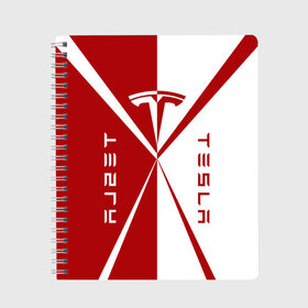 Тетрадь с принтом Tesla $$$ в Санкт-Петербурге, 100% бумага | 48 листов, плотность листов — 60 г/м2, плотность картонной обложки — 250 г/м2. Листы скреплены сбоку удобной пружинной спиралью. Уголки страниц и обложки скругленные. Цвет линий — светло-серый
 | red | tesla | tesla car | tesla electric car | tesla lettering | tesla logo | tesla print | white | автомобиль тесла | белый | красный | логотип тесла | надпись тесла | принт тесла | тесла | электромобиль тесла