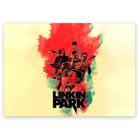 Поздравительная открытка с принтом LINKIN PARK в Санкт-Петербурге, 100% бумага | плотность бумаги 280 г/м2, матовая, на обратной стороне линовка и место для марки
 | chester | hardcore | linknin park | music | punk | rip | rock | usa | линкин парк | музыка | панк | рок | честер беннингтон