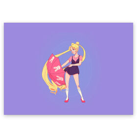 Поздравительная открытка с принтом Sailor Moon Сейлор Мун в Санкт-Петербурге, 100% бумага | плотность бумаги 280 г/м2, матовая, на обратной стороне линовка и место для марки
 | Тематика изображения на принте: anime | sailor moon | аниме | анимэ | венера | луна | лунная призма | марс | сейлор мун | серебрянное тысячелетие | серенити | сэйлор | усаги цукино | чиби мун | эндимион