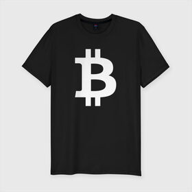 Мужская футболка хлопок Slim с принтом БИТКОИН BITCOIN в Санкт-Петербурге, 92% хлопок, 8% лайкра | приталенный силуэт, круглый вырез ворота, длина до линии бедра, короткий рукав | bitcoin | blockchain | btc | cardano | crypto | ethereum | polkadot | tether | xrp | бинанс | биткоин | блокчейн | валюта | деньги | криптовалюта | майнер | майнинг | цифровая валюта | цифровое золото | эфир