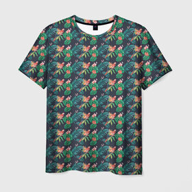Мужская футболка 3D с принтом Прекрасный Ара в Санкт-Петербурге, 100% полиэфир | прямой крой, круглый вырез горловины, длина до линии бедер | parrot | ара | волнистый | жако | животные | клюв | корелла | макао | питомцы | попугаи | попугай | птица | птицы