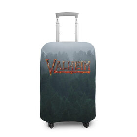 Чехол для чемодана 3D с принтом Valheim в Санкт-Петербурге, 86% полиэфир, 14% спандекс | двустороннее нанесение принта, прорези для ручек и колес | forest | ragnarok | rust | valhalla | valheim | viking | валхейм | вальгалла | вальхейм | варяг | викинг | викинги | выживалка | игра | лес | лесной | рагнарёк | раст | туман