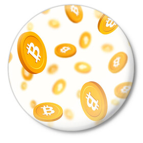 Значок с принтом BITCOIN КРИПТОВАЛЮТА | CRYPTOCURRENCIES (Z) в Санкт-Петербурге,  металл | круглая форма, металлическая застежка в виде булавки | Тематика изображения на принте: binance coin | bitcoin | blockchain | btc | cardano | crypto | ethereum | litecoin | polkadot | tether | xrp | биткоин | блокчейн | валюта | деньги | криптовалюта | майнер | майнинг | цифровая валюта | цифровое золото | эфир
