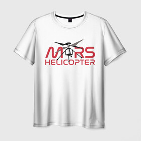 Мужская футболка 3D с принтом Mars Helicopter в Санкт-Петербурге, 100% полиэфир | прямой крой, круглый вырез горловины, длина до линии бедер | elon | helicopter | mars | musk | nasa. ingenuity | perseverance | rover | вертолет | изобретательность | илон | марс | марсоход | маск | наса | настойчивость