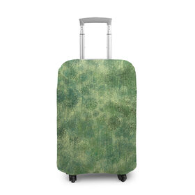 Чехол для чемодана 3D с принтом Одуванчики в Санкт-Петербурге, 86% полиэфир, 14% спандекс | двустороннее нанесение принта, прорези для ручек и колес | весна | зелёный | лето | одуванчик | одуванчики | природа | цветок | цветочки | цветы