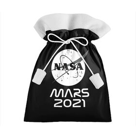 Подарочный 3D мешок с принтом NASA Perseverance в Санкт-Петербурге, 100% полиэстер | Размер: 29*39 см | Тематика изображения на принте: 2020 | 2021 | 21б | elon | mars | musk | nasa | perseverance | space | spacex | илон | космос | марс | марсоход | маск | наса | настойчивый