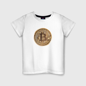 Детская футболка хлопок с принтом БИТКОИН (НА СПИНЕ) в Санкт-Петербурге, 100% хлопок | круглый вырез горловины, полуприлегающий силуэт, длина до линии бедер | bitcoin | blockchain | btc | cardano | crypto | ethereum | polkadot | tether | xrp | бинанс | биткоин | блокчейн | валюта | деньги | криптовалюта | майнер | майнинг | цифровая валюта | цифровое золото | эфир