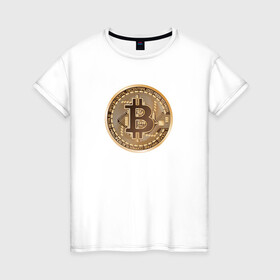 Женская футболка хлопок с принтом БИТКОИН (НА СПИНЕ) в Санкт-Петербурге, 100% хлопок | прямой крой, круглый вырез горловины, длина до линии бедер, слегка спущенное плечо | bitcoin | blockchain | btc | cardano | crypto | ethereum | polkadot | tether | xrp | бинанс | биткоин | блокчейн | валюта | деньги | криптовалюта | майнер | майнинг | цифровая валюта | цифровое золото | эфир