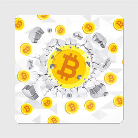 Магнит виниловый Квадрат с принтом БИТКОИН | BITCOIN в Санкт-Петербурге, полимерный материал с магнитным слоем | размер 9*9 см, закругленные углы | bitcoin | blockchain | btc | cardano | crypto | ethereum | polkadot | tether | xrp | бинанс | биткоин | блокчейн | валюта | деньги | криптовалюта | майнер | майнинг | цифровая валюта | цифровое золото | эфир
