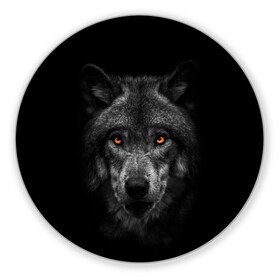 Коврик для мышки круглый с принтом Evil Wolf в Санкт-Петербурге, резина и полиэстер | круглая форма, изображение наносится на всю лицевую часть | Тематика изображения на принте: animal | beast | dark | darkness | evil | moon | nigth | tegunvteg | werwolf | wild | wolf | вервольф | вой | волк | волки | волчара | дикий | животное | зверь | клык | клыки | луна | ночь | оборотень | полнолуние