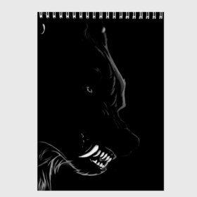 Скетчбук с принтом Wolf в Санкт-Петербурге, 100% бумага
 | 48 листов, плотность листов — 100 г/м2, плотность картонной обложки — 250 г/м2. Листы скреплены сверху удобной пружинной спиралью | animal | beast | dark | darkness | evil | moon | nigth | tegunvteg | werwolf | wild | wolf | вервольф | вой | волк | волки | волчара | дикий | животное | зверь | клык | клыки | луна | ночь | оборотень | полнолуние