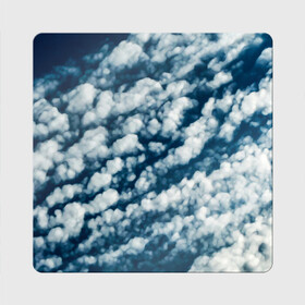 Магнит виниловый Квадрат с принтом Облака маслом в Санкт-Петербурге, полимерный материал с магнитным слоем | размер 9*9 см, закругленные углы | Тематика изображения на принте: abstract | clouds | nature | sky | sunday | абстракция | белые облака | в небе | высота | закат | краски | небеса | небо | облака | облако | орнамент | пейзаж | погода | природа | рассвет | синее небо | солнечный день