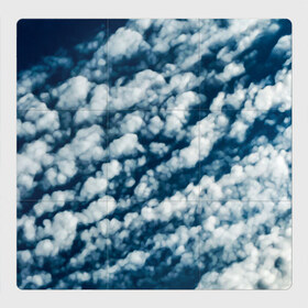 Магнитный плакат 3Х3 с принтом Облака маслом в Санкт-Петербурге, Полимерный материал с магнитным слоем | 9 деталей размером 9*9 см | Тематика изображения на принте: abstract | clouds | nature | sky | sunday | абстракция | белые облака | в небе | высота | закат | краски | небеса | небо | облака | облако | орнамент | пейзаж | погода | природа | рассвет | синее небо | солнечный день