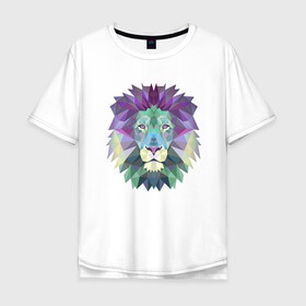Мужская футболка хлопок Oversize с принтом Царь зверей  в Санкт-Петербурге, 100% хлопок | свободный крой, круглый ворот, “спинка” длиннее передней части | animal | beast | cat | cute | fluffy | hunter | lion | lion cub | lion king | mane | predator | red | tail | yellow | большая кошка | грива | животное | зверь | король лев | кот | лев | лёвушка | львенок | милый | муфаса | охотник | пушистый 