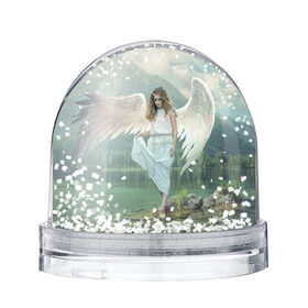 Снежный шар с принтом Ангел в Санкт-Петербурге, Пластик | Изображение внутри шара печатается на глянцевой фотобумаге с двух сторон | angel | ангел | девушка | девушка с крыльями | крылья | невинность | прекрасное создание