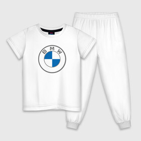 Детская пижама хлопок с принтом BMW в Санкт-Петербурге, 100% хлопок |  брюки и футболка прямого кроя, без карманов, на брюках мягкая резинка на поясе и по низу штанин
 | bavaria | bayerische motoren werke | bmw | bmw ag | bmw logo | баварец | беха | бнв | бумер | бэха