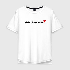 Мужская футболка хлопок Oversize с принтом Формула 1 Макларен в Санкт-Петербурге, 100% хлопок | свободный крой, круглый ворот, “спинка” длиннее передней части | f1 | formula 1 | mclaren | даниэль риккардо | ландо норрис | логотип | макларен | мерседес | ф1 | формула 1