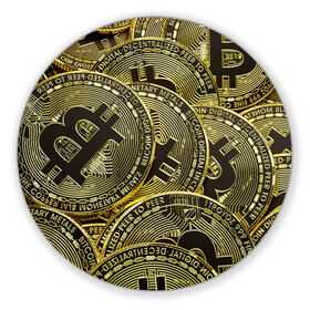 Коврик для мышки круглый с принтом БИТКОИНЫ МОНЕТЫ в Санкт-Петербурге, резина и полиэстер | круглая форма, изображение наносится на всю лицевую часть | bitcoin | blockchain | btc | cardano | crypto | ethereum | polkadot | tether | xrp | бинанс | биткоин | блокчейн | валюта | деньги | криптовалюта | майнер | майнинг | цифровая валюта | цифровое золото | эфир