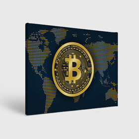 Холст прямоугольный с принтом БИТКОИН | BITCOIN в Санкт-Петербурге, 100% ПВХ |  | bitcoin | blockchain | btc | cardano | crypto | ethereum | polkadot | tether | xrp | бинанс | биткоин | блокчейн | валюта | деньги | криптовалюта | майнер | майнинг | цифровая валюта | цифровое золото | эфир