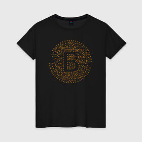 Женская футболка хлопок с принтом БИТКОИН | BITCOIN в Санкт-Петербурге, 100% хлопок | прямой крой, круглый вырез горловины, длина до линии бедер, слегка спущенное плечо | bitcoin | blockchain | btc | cardano | crypto | ethereum | polkadot | tether | xrp | бинанс | биткоин | блокчейн | валюта | деньги | криптовалюта | майнер | майнинг | цифровая валюта | цифровое золото | эфир