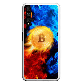 Чехол для Honor 20 с принтом БИТКОИН | BITCOIN FIRE в Санкт-Петербурге, Силикон | Область печати: задняя сторона чехла, без боковых панелей | bitcoin | blockchain | btc | cardano | crypto | ethereum | polkadot | tether | xrp | бинанс | биткоин | блокчейн | валюта | деньги | криптовалюта | майнер | майнинг | цифровая валюта | цифровое золото | эфир