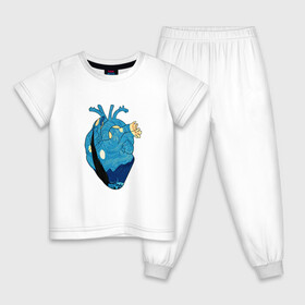 Детская пижама хлопок с принтом Сердце художника в Санкт-Петербурге, 100% хлопок |  брюки и футболка прямого кроя, без карманов, на брюках мягкая резинка на поясе и по низу штанин
 | heart | van gogh | абстракция | ван гог | живопись | звездная ночь | искусство | картина | краски | медицина | органы | рисунок | сердечко | сердце | текстуры | художник