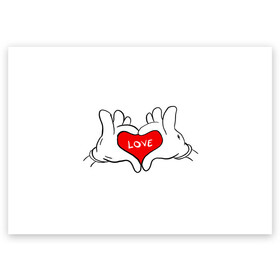 Поздравительная открытка с принтом люблю в Санкт-Петербурге, 100% бумага | плотность бумаги 280 г/м2, матовая, на обратной стороне линовка и место для марки
 | all you need is love | i love myself | love | love me | one love