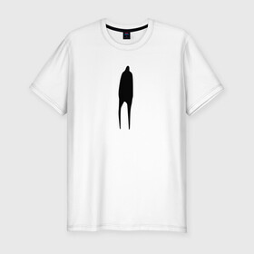 Мужская футболка хлопок Slim с принтом Lonely Guy в Санкт-Петербурге, 92% хлопок, 8% лайкра | приталенный силуэт, круглый вырез ворота, длина до линии бедра, короткий рукав | dead inside | lonely | lonely guy | meme | грусть | дединсайд | депрессия | мем | одиночество | скука | черная фигура