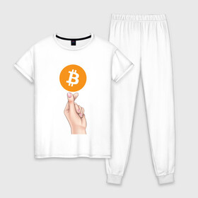 Женская пижама хлопок с принтом BITCOIN LOVE | БИТКОИН (Z) в Санкт-Петербурге, 100% хлопок | брюки и футболка прямого кроя, без карманов, на брюках мягкая резинка на поясе и по низу штанин | binance coin | bitcoin | blockchain | btc | cardano | crypto | ethereum | litecoin | polkadot | tether | xrp | биткоин | блокчейн | валюта | деньги | криптовалюта | майнер | майнинг | цифровая валюта | цифровое золото | эфир