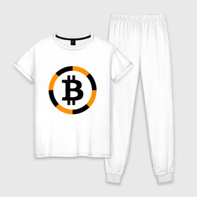 Женская пижама хлопок с принтом БИТКОИН | BITCOIN (Z) в Санкт-Петербурге, 100% хлопок | брюки и футболка прямого кроя, без карманов, на брюках мягкая резинка на поясе и по низу штанин | binance coin | bitcoin | blockchain | btc | cardano | crypto | ethereum | litecoin | polkadot | tether | xrp | биткоин | блокчейн | валюта | деньги | криптовалюта | майнер | майнинг | цифровая валюта | цифровое золото | эфир