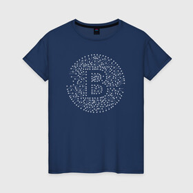 Женская футболка хлопок с принтом БИТКОИН | BITCOIN (Z) в Санкт-Петербурге, 100% хлопок | прямой крой, круглый вырез горловины, длина до линии бедер, слегка спущенное плечо | binance coin | bitcoin | blockchain | btc | cardano | crypto | ethereum | litecoin | polkadot | tether | xrp | биткоин | блокчейн | валюта | деньги | криптовалюта | майнер | майнинг | цифровая валюта | цифровое золото | эфир