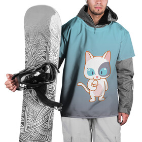 Накидка на куртку 3D с принтом кот с мороженкой в Санкт-Петербурге, 100% полиэстер |  | Тематика изображения на принте: голубые глаза | кот | котенок | котик | кошак | мороженка | мороженко | мороженое | прямоходячий | рисунок | рожок
