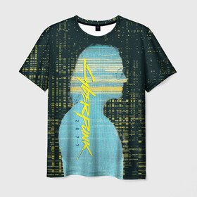 Мужская футболка 3D с принтом Cyberpunk 2077 | Джонни в Санкт-Петербурге, 100% полиэфир | прямой крой, круглый вырез горловины, длина до линии бедер | cyberpunk | cyberpunk 2077 | johnny silverhand | джонни сильверхенд | киберпанк | киберпанк 2077