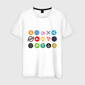Мужская футболка хлопок с принтом Gotta HODL em all | БИТКОИН в Санкт-Петербурге, 100% хлопок | прямой крой, круглый вырез горловины, длина до линии бедер, слегка спущенное плечо. | Тематика изображения на принте: binance coin | bitcoin | blockchain | btc | cardano | crypto | ethereum | litecoin | polkadot | tether | xrp | биткоин | блокчейн | валюта | деньги | криптовалюта | майнер | майнинг | цифровая валюта | цифровое золото | эфир