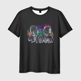 Мужская футболка 3D с принтом Daft Punk в Санкт-Петербурге, 100% полиэфир | прямой крой, круглый вырез горловины, длина до линии бедер | acces | after | all | better | crush | da | daft | dance | discovery | faster | funk | get | harder | homework | human | instant | lose | lucky | memories | more | one | punk | random | stronger | time | to | yourself | бангальтер | дафт 